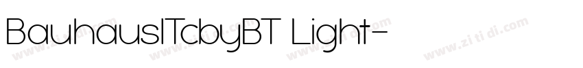 BauhausITcbyBT Light字体转换